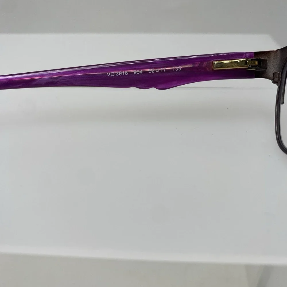Vogue Eyeglasses FRAMES ONLY VO3918 Cat Eye 52-17-135 Black Purple 246